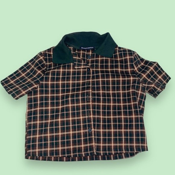 brandy melville cropped button up - Picture 1 of 4